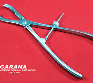Bone Holding Forceps 9" Reduction Curved Serrated Jaws With Speed Lock Orthopedic
