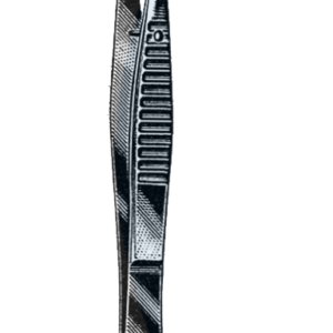 Eye Dressing Forceps, Serrated, Straight 4" (10 cm)