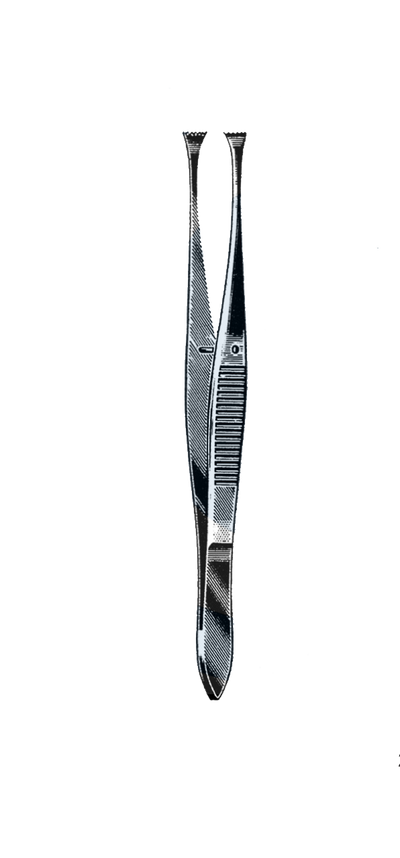 Graefe Fixation Forceps, Plain 4 1/4" (11 cm)