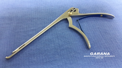 Kerrison Rongeurs Bite Size 4MM 45 Degree Up Bite 8" Shaft, Push Button