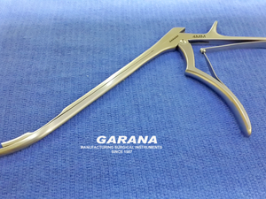 Kerrison Rongeurs Bite Size 4MM 90 Degree Up Bite 8" Shaft Angled