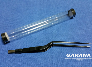 Bayonet European Bipolar Forceps 20 Cm Tip Size 1mm Wide NON STICK Plastic & Reconstructive Bipolar Forceps