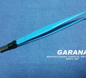 European Bipolar Forceps Angled Autoclavable Reusable Size 20 cm Tip Size 1.5mm