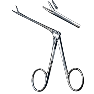 Hartman Ear Forceps, Alligator, Delicate, Serrated Jaws, 2 1/2" Shaft (6 cm)