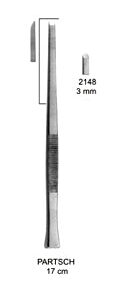 Bone Chisels and Gouges Partsch 3mm