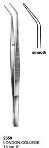 Dental Tweezers London College 15cm Smooth