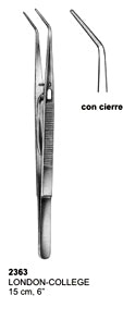 Dental Tweezers London College 15cm Con Cierre