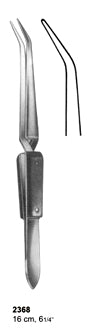 Dental Tweezers 16cm Curved Tip
