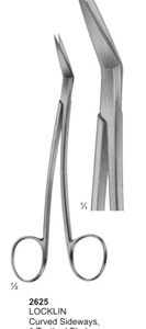 Lockin Curved Sideways Scissors 1 Toothed Blade 155mm