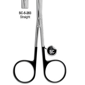 Metzenbaum Super Cut Scissor Straight 11.4cm with Black Color Rings