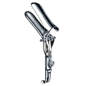 Graves Vaginal Speculum, 45? Angle, One Open Side 4" x 1 1/4" ( 100 mm x 32 mm )