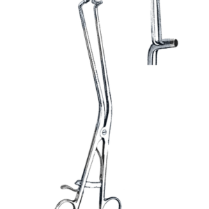 Kogan Endocervical Speculum, W/Gold Plated Handle 11" (28 cm), With Ratchet, 4 x 25 mm