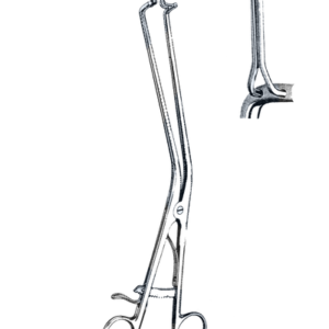Kogan Endocervical Speculum, W/Gold Plated Handle 11" (28 cm), With Ratchet, 2 x 25 mm