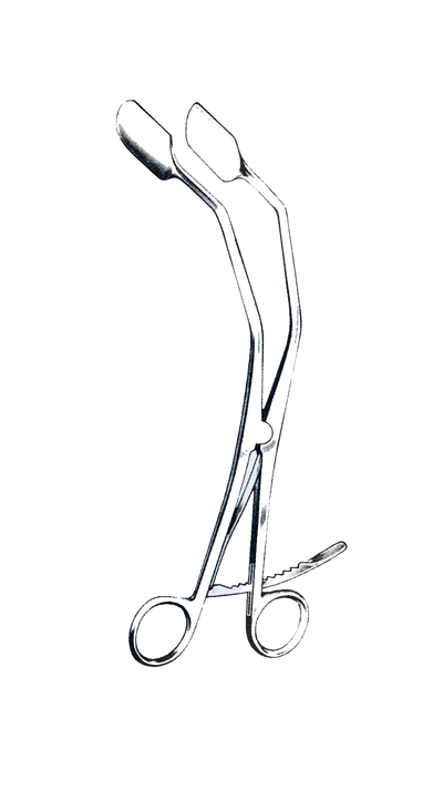 Newport Lateral Vaginal Retractor, W/Gold Plated Handle 8 1/4" (21 cm)