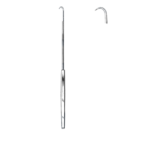 Emmett Uterine Tenaculum Hook, 9" (23 cm) # 4, 3/4 Curve
