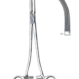Heaney-Ballantine Hysterectomy Forceps, Longitudinally Serraterd, Curved 8 1/4" (21 cm)
