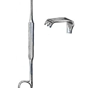 Meyerding Finger Retractor, 7" Toothed Blade #2
