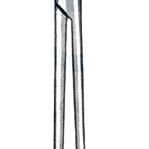 Mayo Uterine Scissors, Curved 9" (23 cm)