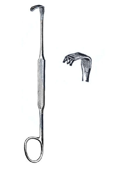 Meyerding Finger Retractor, 7" Toothed Blade #3