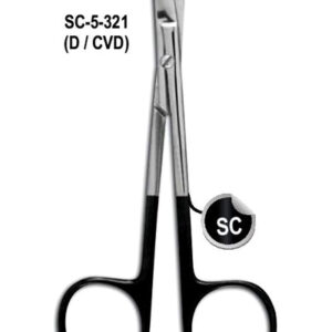 Goldman Fox Scissor Super Cut Scissor D/CVD 12.7cm with Black Color Rings