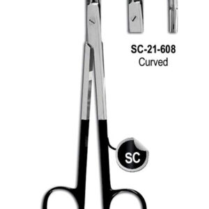 Gorney Rhytidectomy Scissor Super Cut Scissor Curved 19cm with Black Color Rings