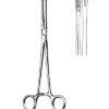 Fletcher Cervix Holding Forceps, Serrated, Straight 9 1/2" (24 cm)
