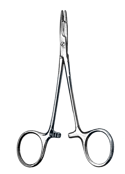 Olsen-Hegar Needle Holder Baby,Delicate 4 3/4" (12 cm)