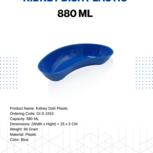 Kidney Dish Plastic 880 ML