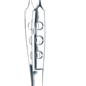 Bishop-Harmon Dressing Forceps Fine Cross Serrated tips 0.5mm Wide 3 3/8" (8.6 cm)