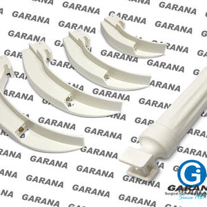 Laryngoscope Macintosh Set 4 Blades & 1 Handle Plastic Body Built in Battries White LED Light