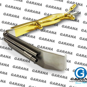 Ferreira Breast Retractor With Fiber Optic & Suction Tube Gold Plated