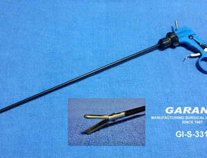 Fenestrated Grasper, 16MM Double Action, Insulated Shaft Size 33CM Monopolar 5MM Ratchet Handle