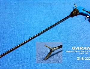 Cobra Grasper, 16MM Double Action, Insulated Shaft Size 33CM Monopolar 5MM Ratchet Handle