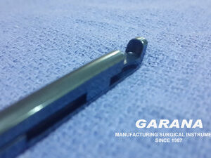 Kerrison Rongeurs Bite Size 5MM 45 Degree Up Bite 8" Shaft, Thin Foot Plate Blue Titanium