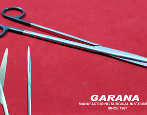 Metzenbaum Scissor Straight 9" Black Rings