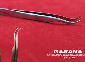 Micro Tweezer Swiss Type, Fine Curved 12 CM # 7 Dermal Podiatry Instruments