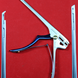 Kerrison Rongeurs Bite Size 3MM 45 Degree Up Bite 8" Shaft, Push Button