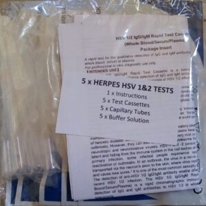 5 x Human Herpes 1 & 2 Tests