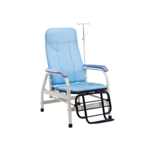 F-43 hospital transfusion chair with IV stand, dialysis chair