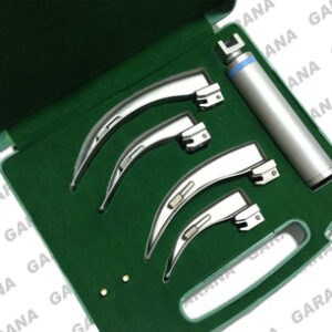 Laryngoscope Set Macintosh 4 Blades & 1 Handle in Plastic Box