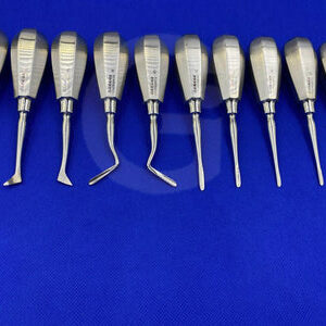 Dental Root Elevator Set of 10 Pcs in a Kit