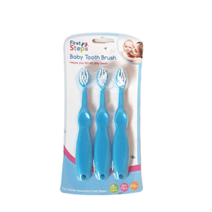 Baby tooth brush, first steps (0-2years) ? blue