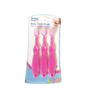 Baby tooth brush, first steps (0-2years) ? pink