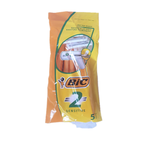 Bic shaver (2 blades) ?  small pack  of 5sticks