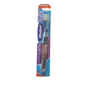 control grip wisdom toothbrush (black coloured)