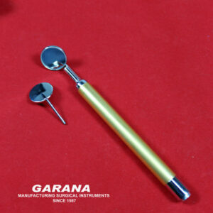 Dental Mirror # 4 & # 5 With Light Packed in Plastic Box