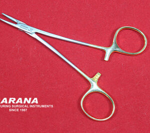 Halsey Needle Holder 13 CM Curved With TC Tip