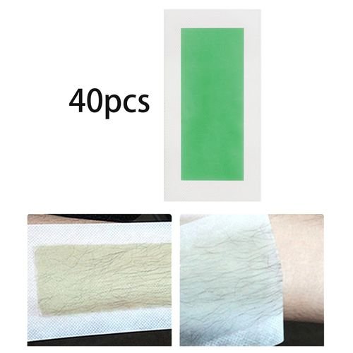 40 Pieces Hair Removal Strips Waxing Wipe Sticker For Bikini Area