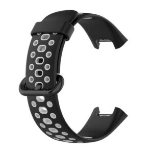 For Xiaomi Redmi Watch 2 Lite Silicone Strap(Black+Grey)
