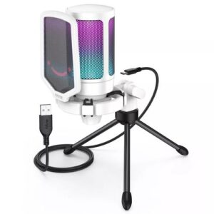 Fifine Ampligame RGB USB Microphone A6V For Podcast Youtube